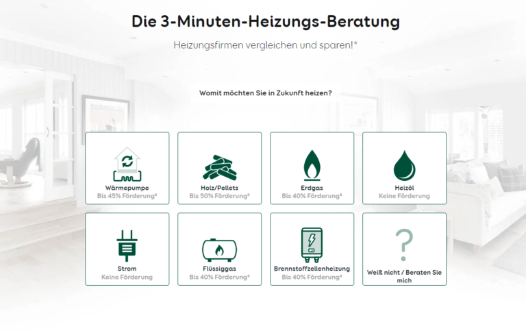 3 Minuten Heizungsberatung