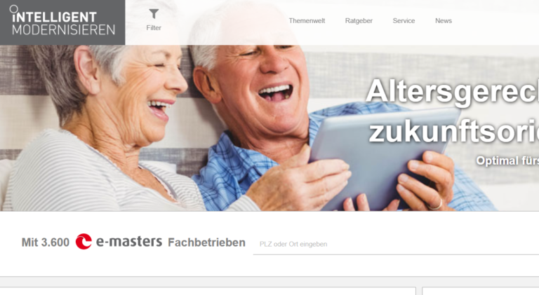 Screenshot of the Intelligent Modernize website