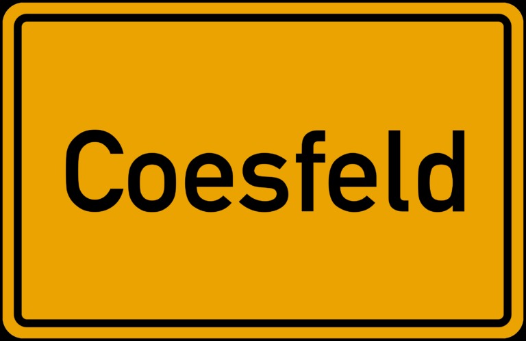 Ortsschild Coesfeld