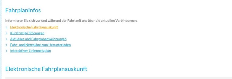Fahrplanauskunft