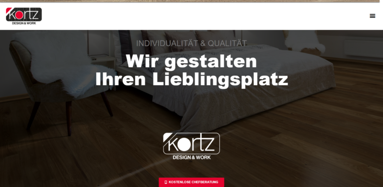 Screenshot von kortz-design-work.de