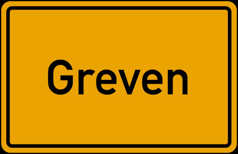 Ortsschild Greven