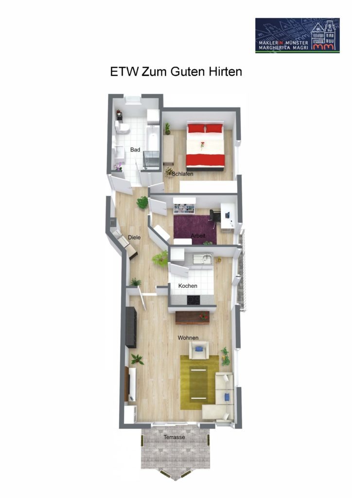 Grundriss von ETW Zum Guten Hirten