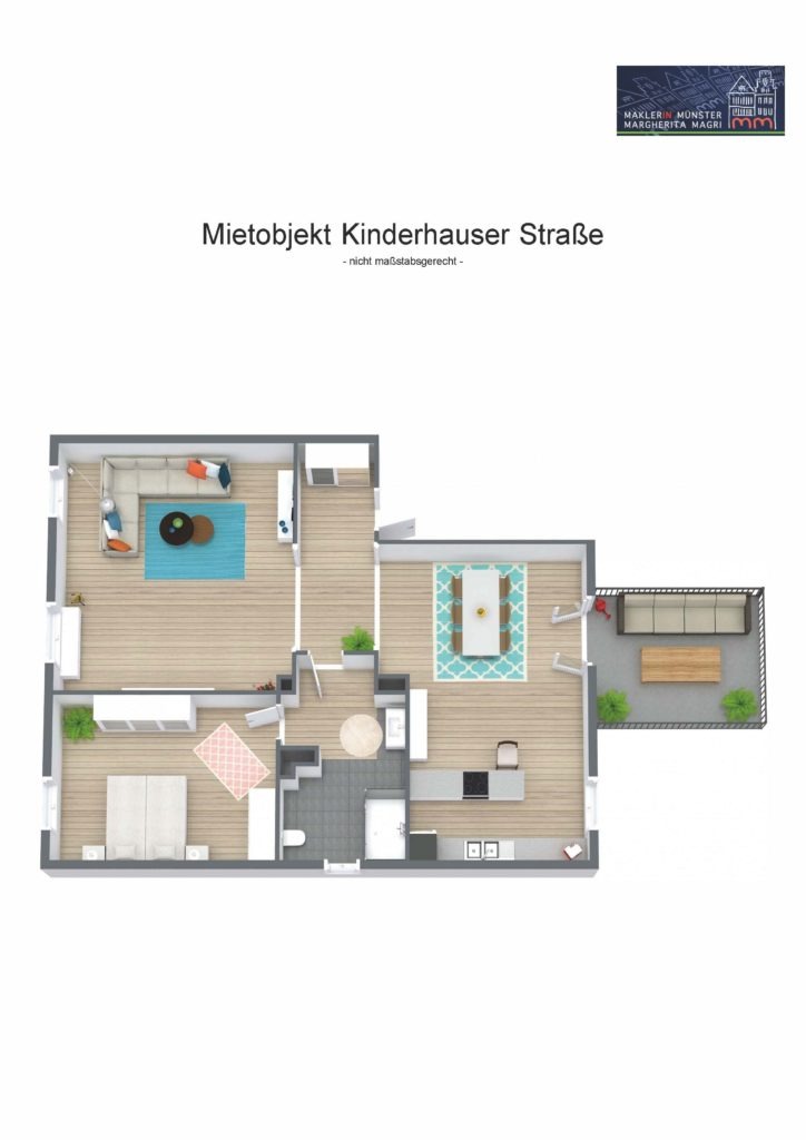 Grundriss von Mietobjekt Kreuzviertel