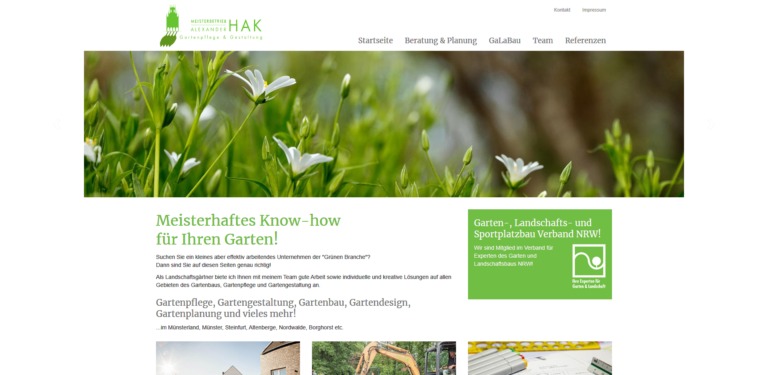 Startseite von https://www.hak-garten.de/