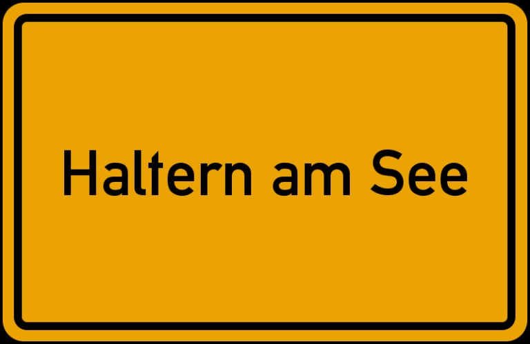 Ortsschild Haltern am See