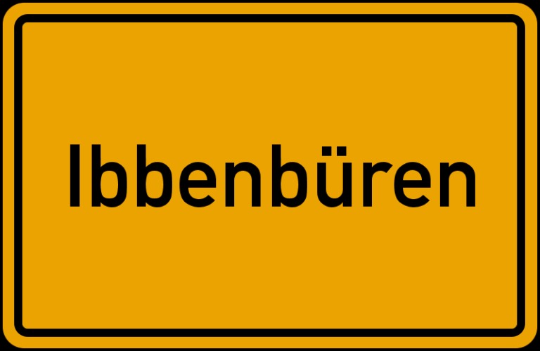 Ortsschild Ibbenbüren