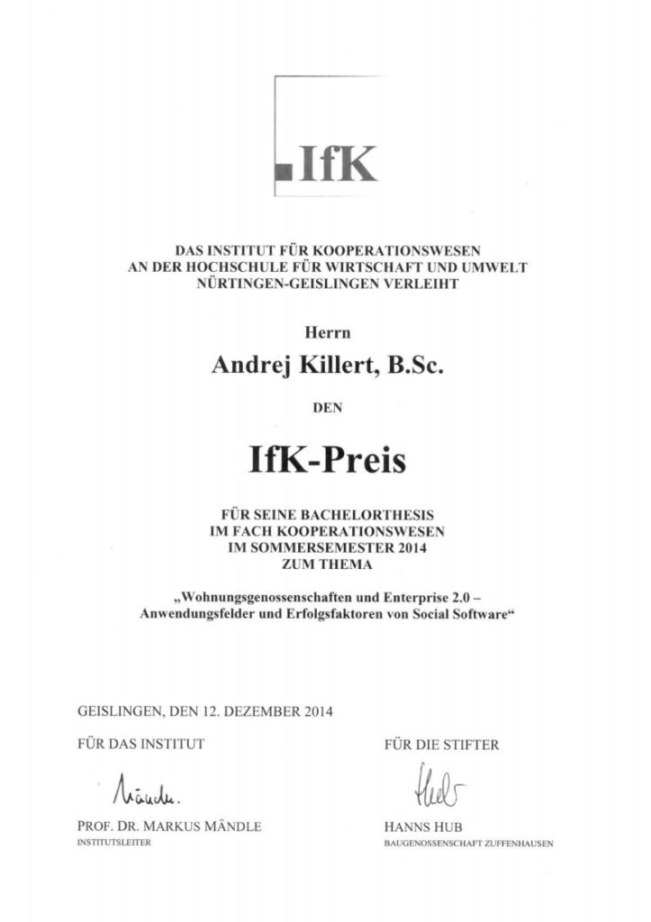 IfK Preis
