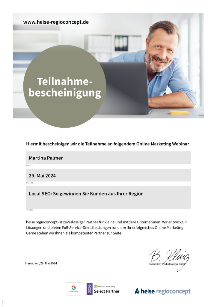 Zertifikat Social Media für Unternehmen