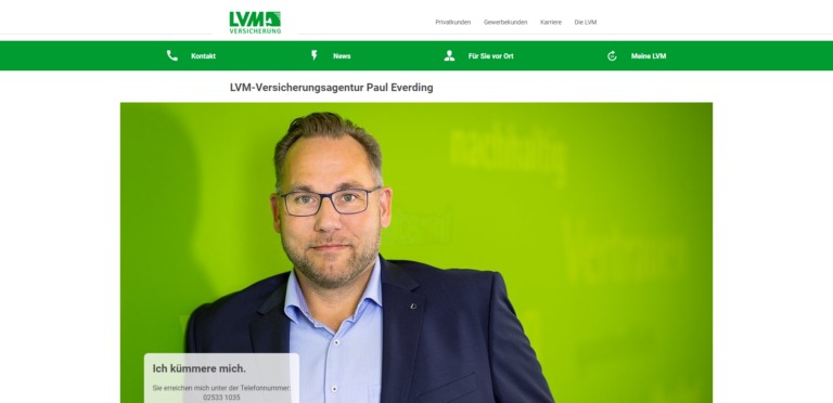 Die Startseite von LVM.de