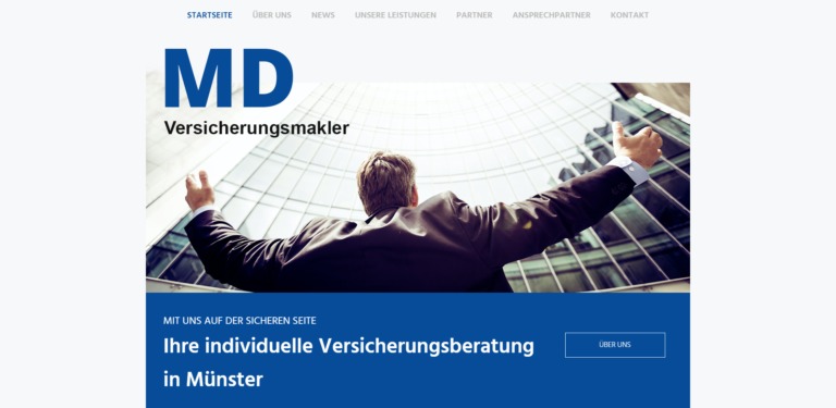 Startseite von https://www.md-makler.de/