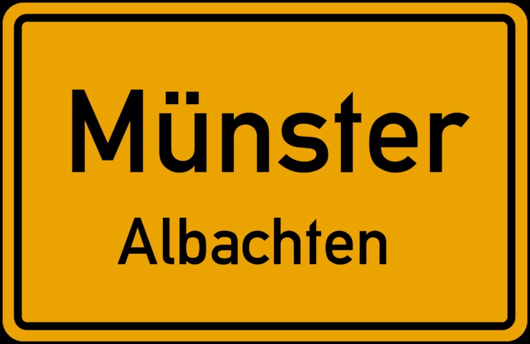 Ortsschild von Münster Albachten
