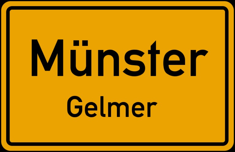 Ortsschild Münster Gelmer