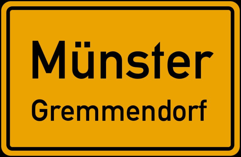Ortsschild Münster Gremmendorf