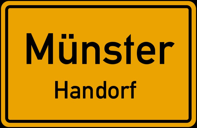 Ortsschild Münster Handorf