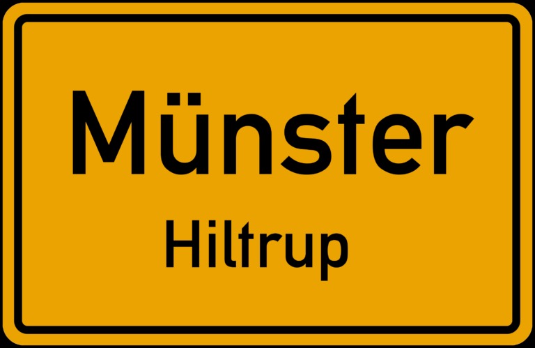 Ortsschild Münster Hiltrup