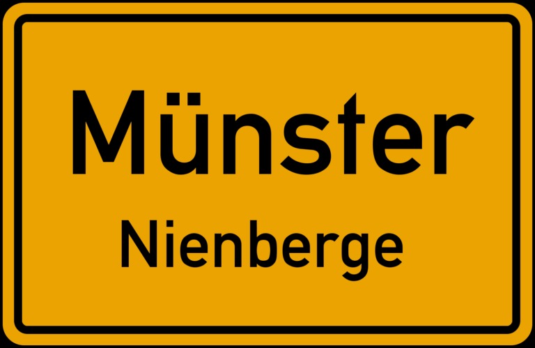 Ortsschild Münster Nienberge