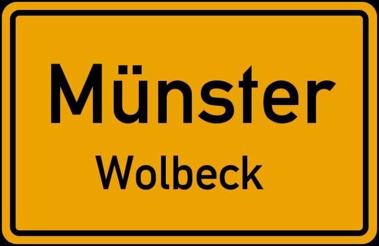 Ortsschild Münster Wolbeck