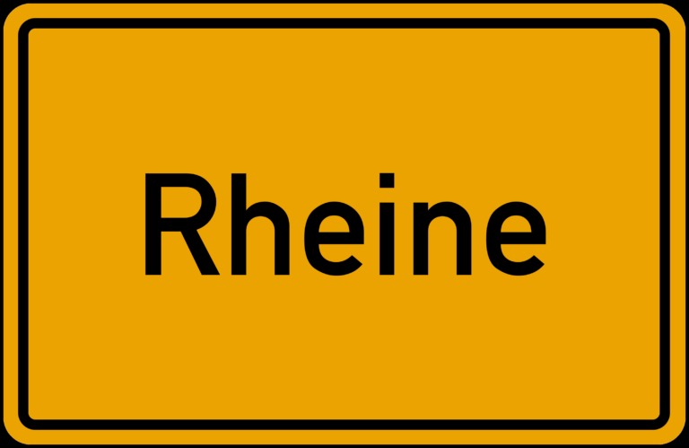 Ortsschild Rheine