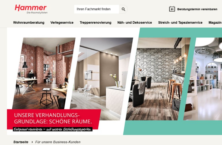 Startseite von https://www.hammer-zuhause.de/gewerbe
