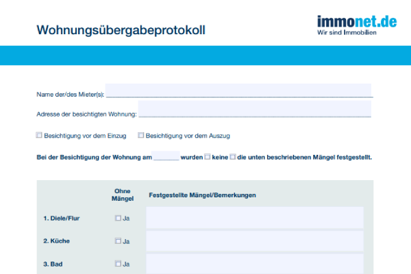 Wohnungsuebergabeprotokoll